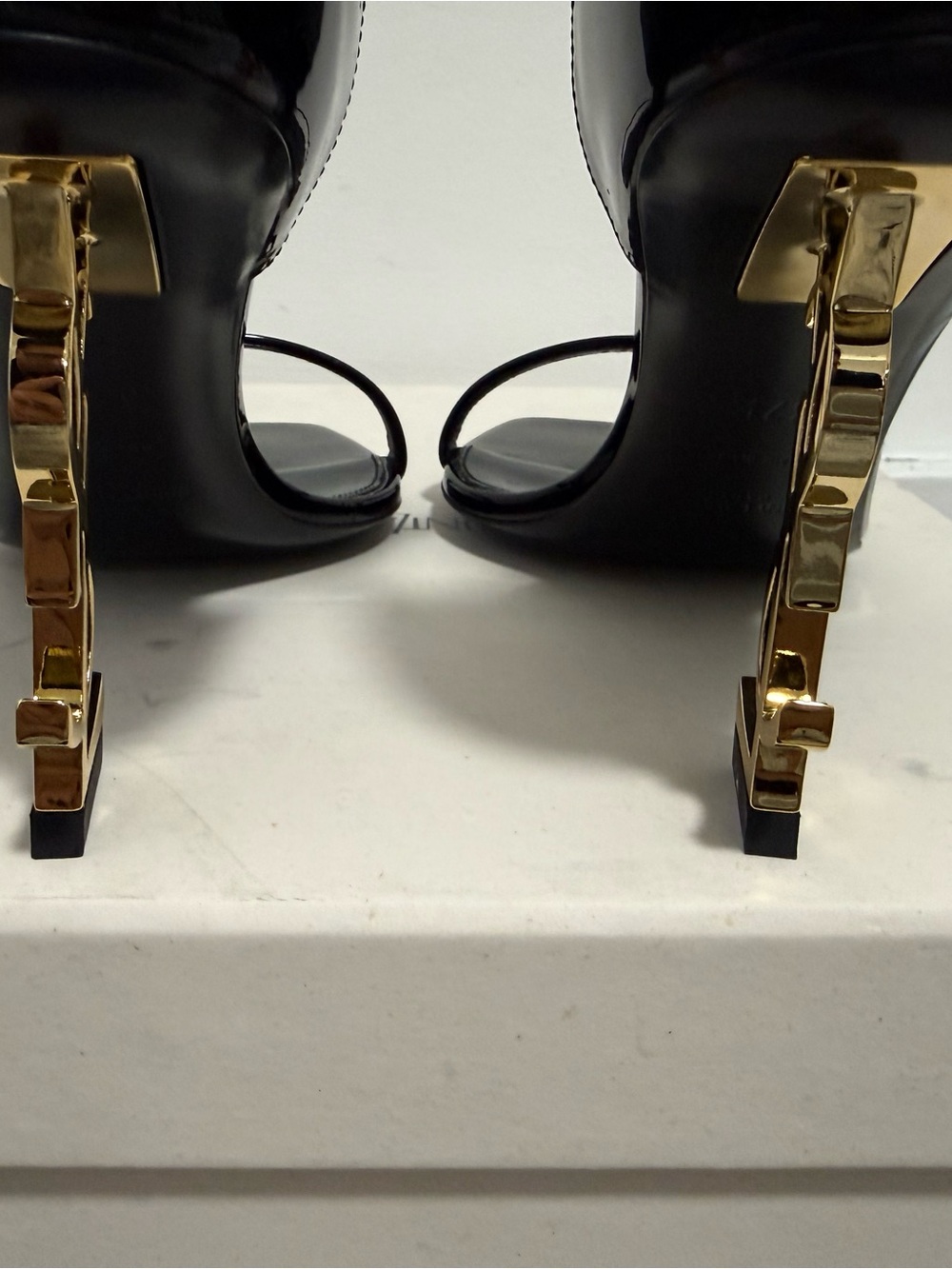 Saint Laurent Women's Opyum 85 Heels Black/Good - Size 37.5 EU / 7.5 US - NEW - Picture 5 of 6
